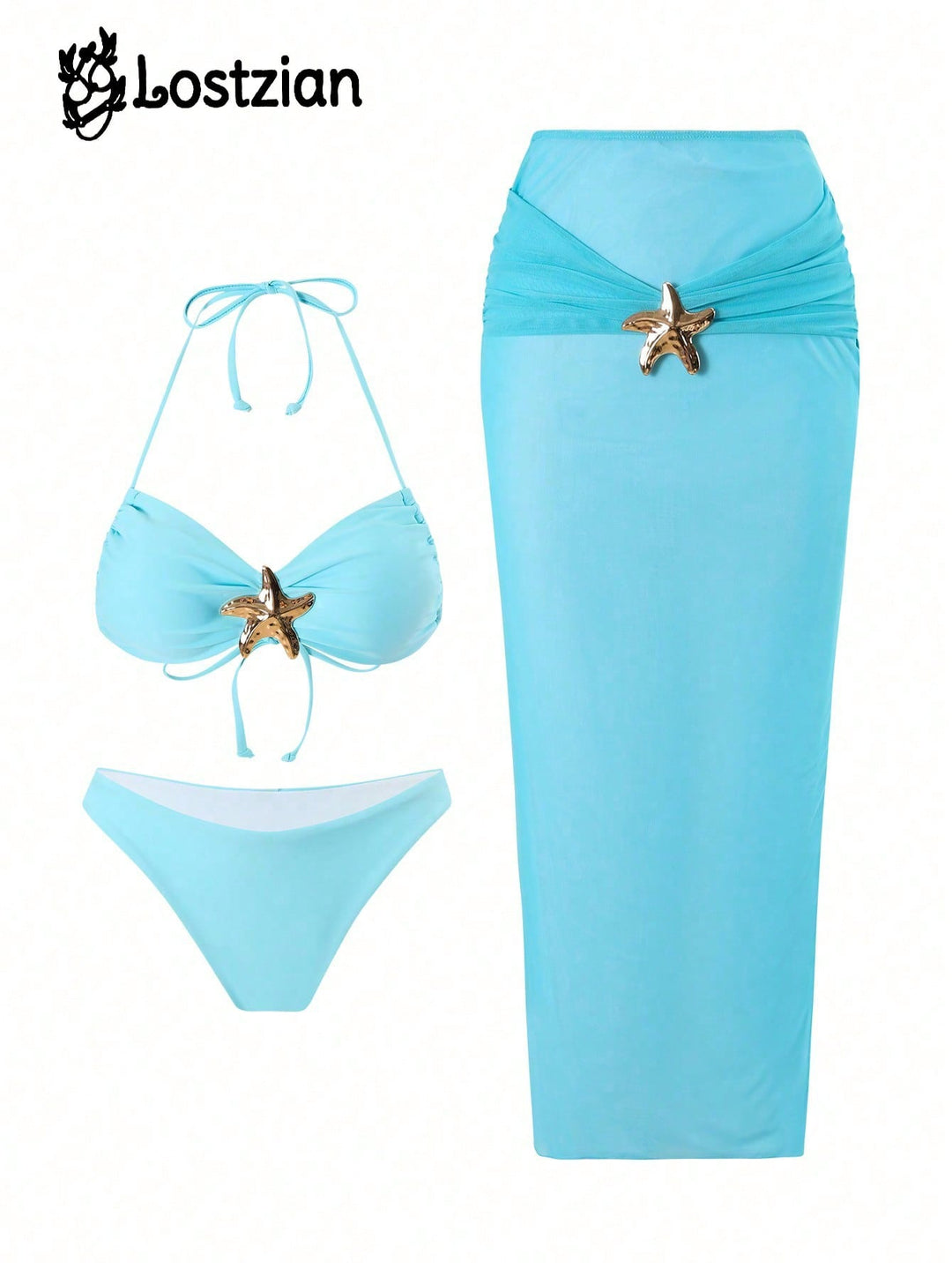 Set bikini SHEIN, albastru