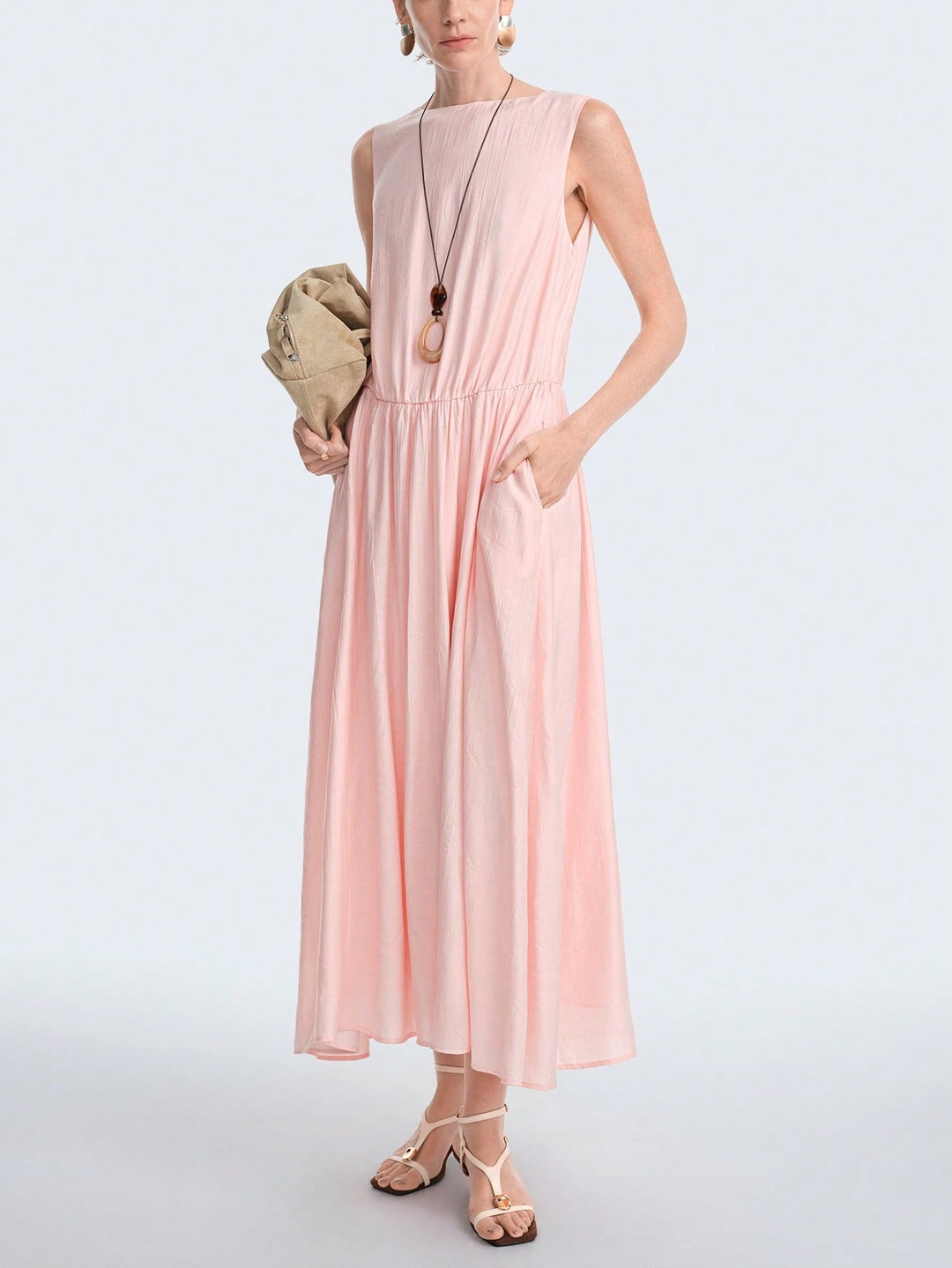 Rochie maxi SHEIN, roz