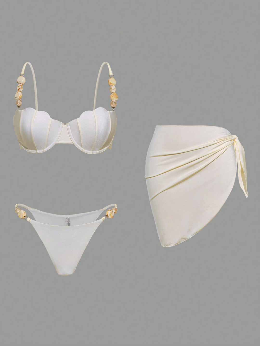 Set bikini SHEIN, bej