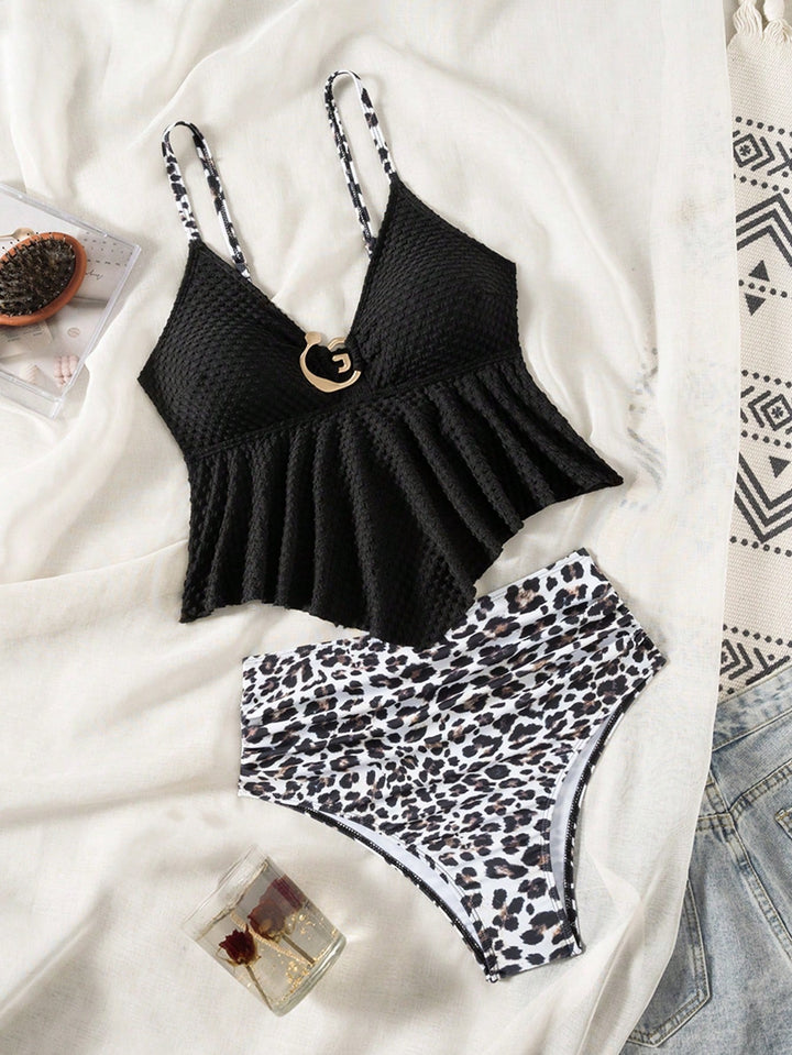Costum de baie SHEIN, mix culori
