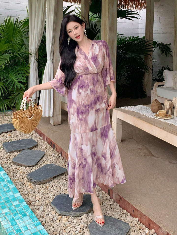 Rochie maxi SHEIN, mix culori