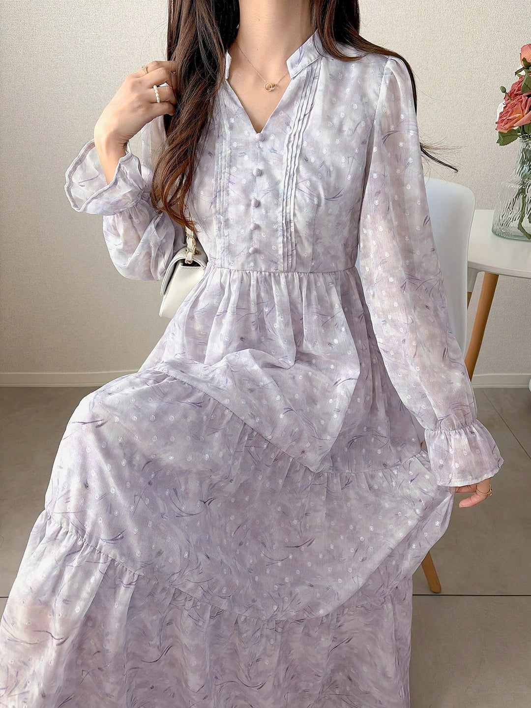 Rochie maxi SHEIN, alb