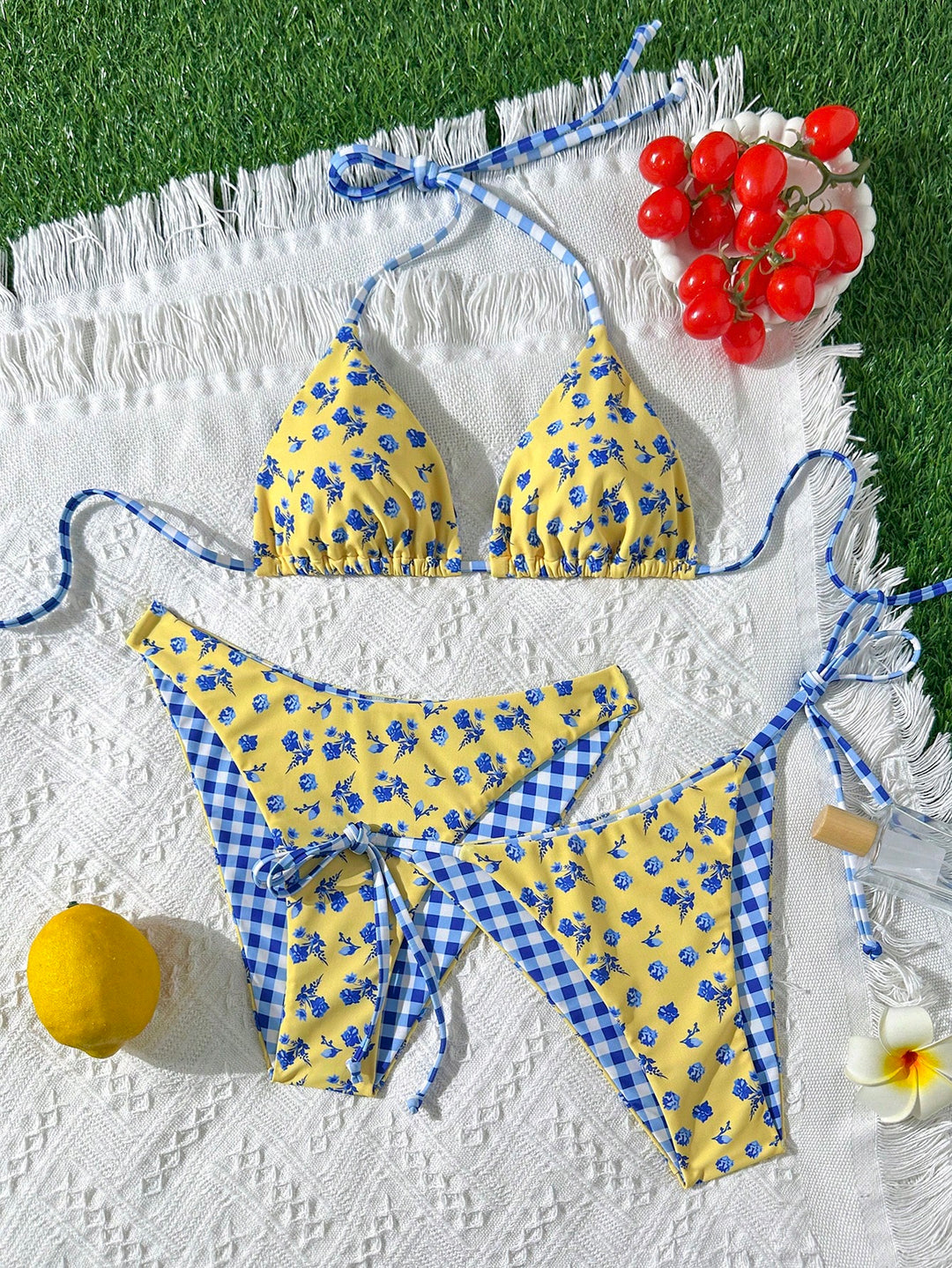 Set bikini SHEIN, galben