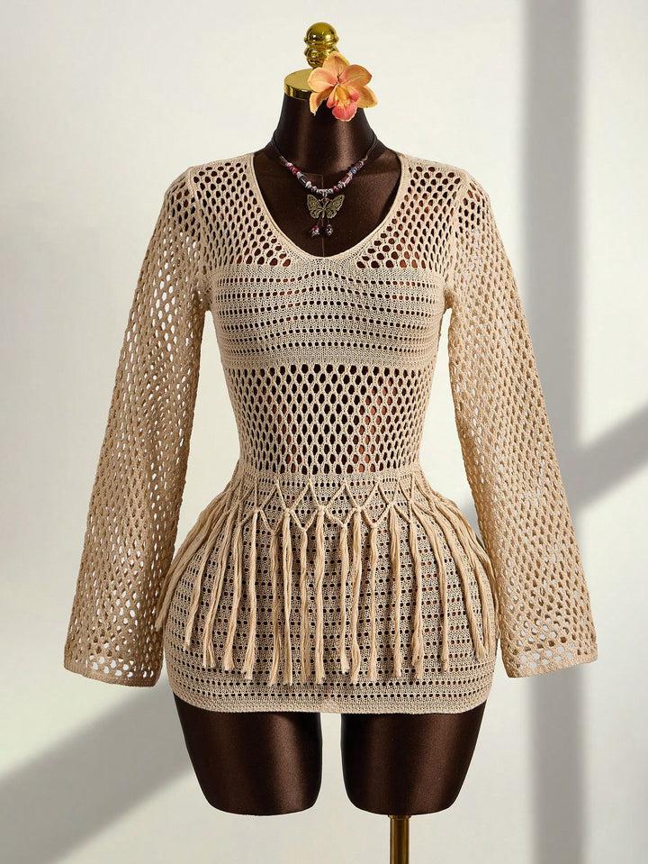 Rochie de plaja SHEIN, bej