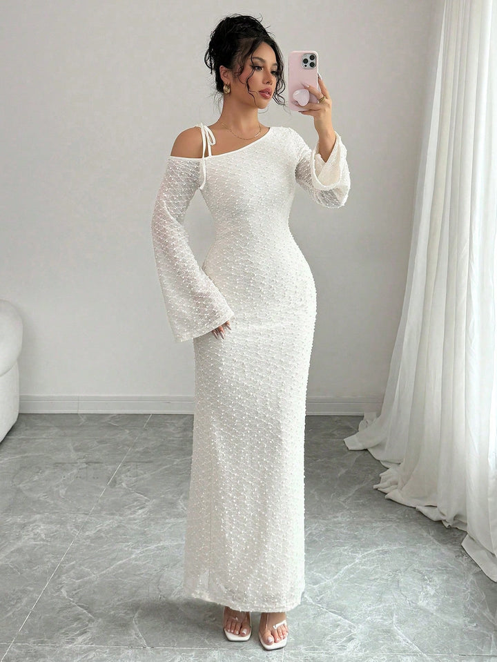 Rochie maxi SHEIN, alb