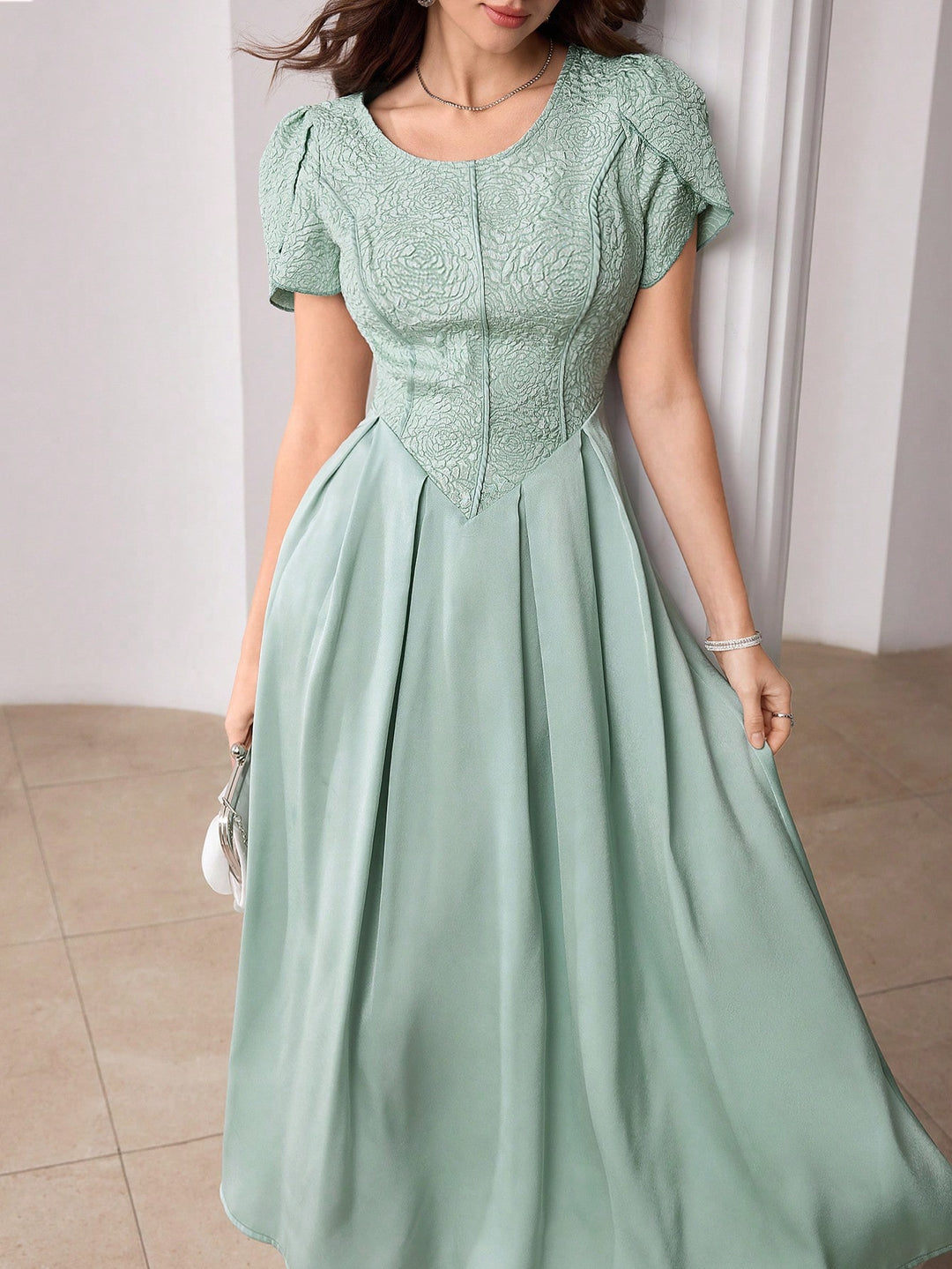 Rochie maxi SHEIN, verde