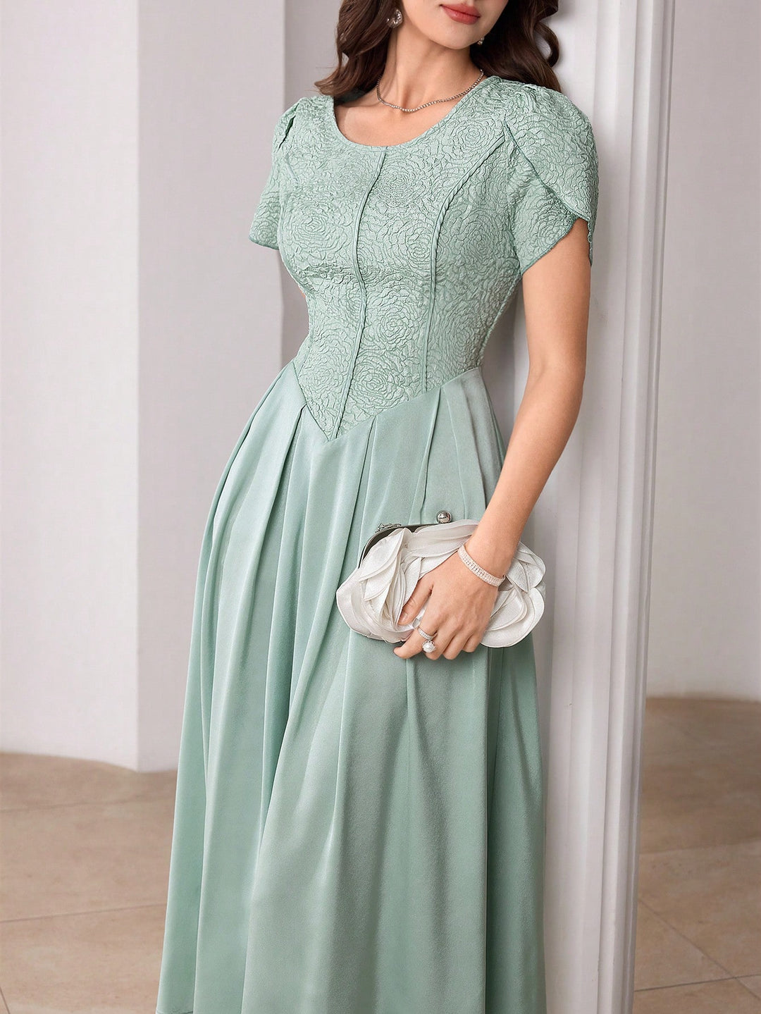 Rochie maxi SHEIN, verde