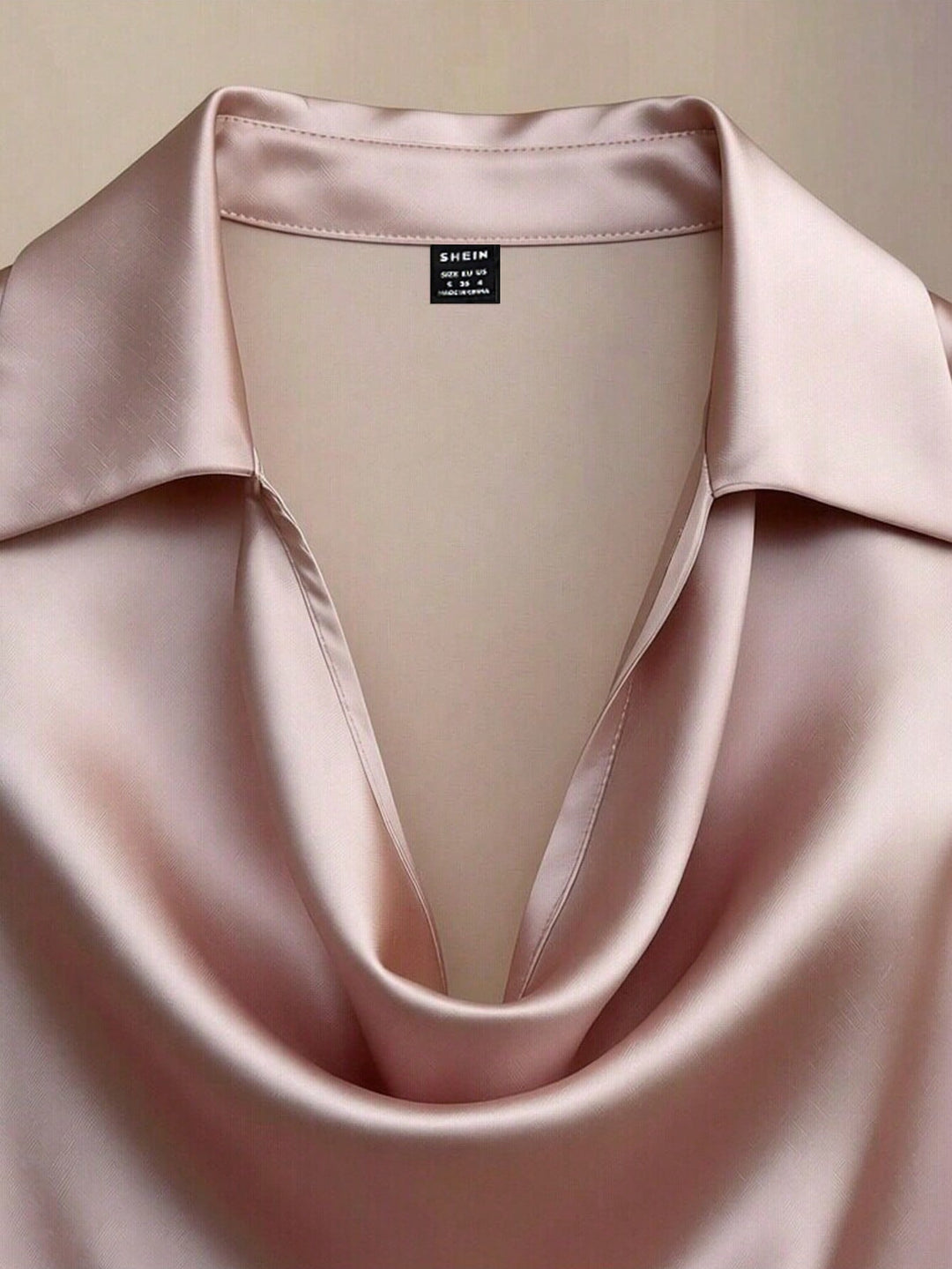 Bluza din satin SHEIN, roz