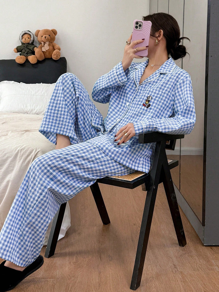 Pijama SHEIN, albastru