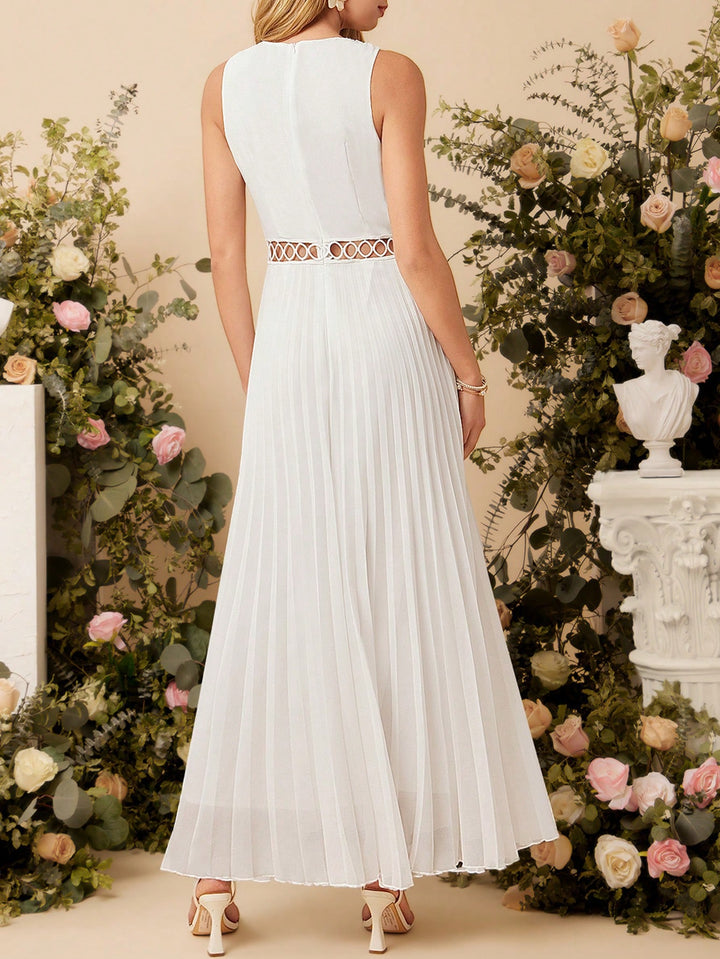 Rochie maxi SHEIN, alb