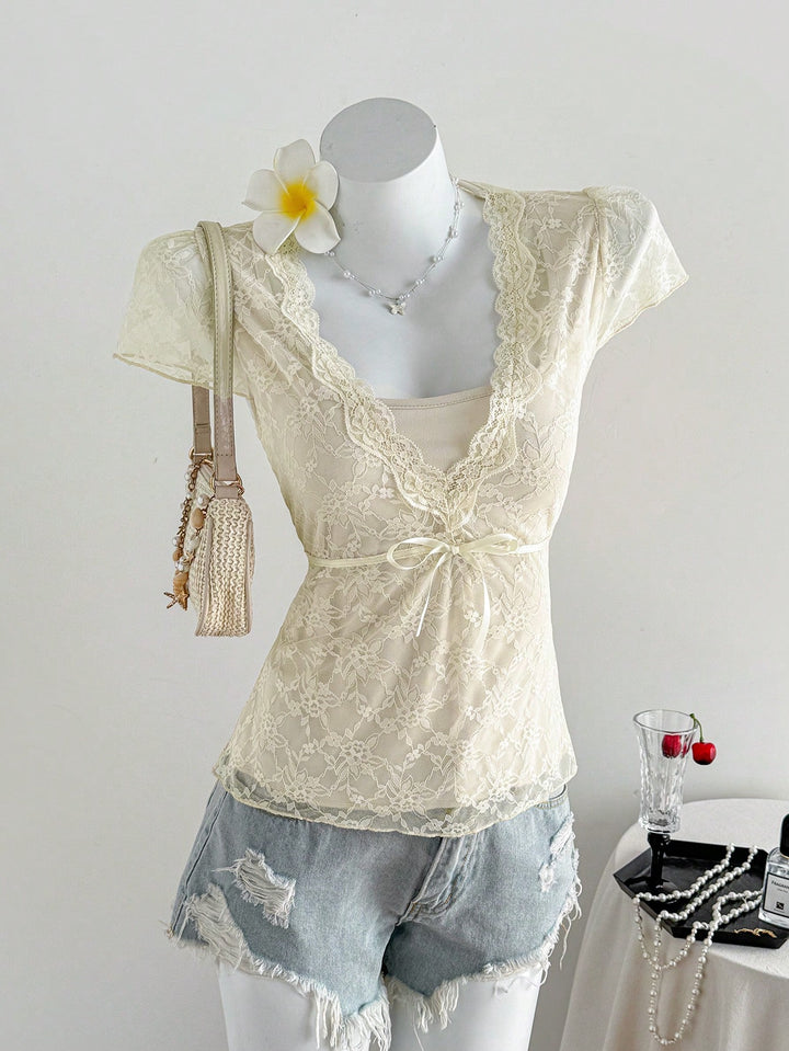 Tricou SHEIN, bej