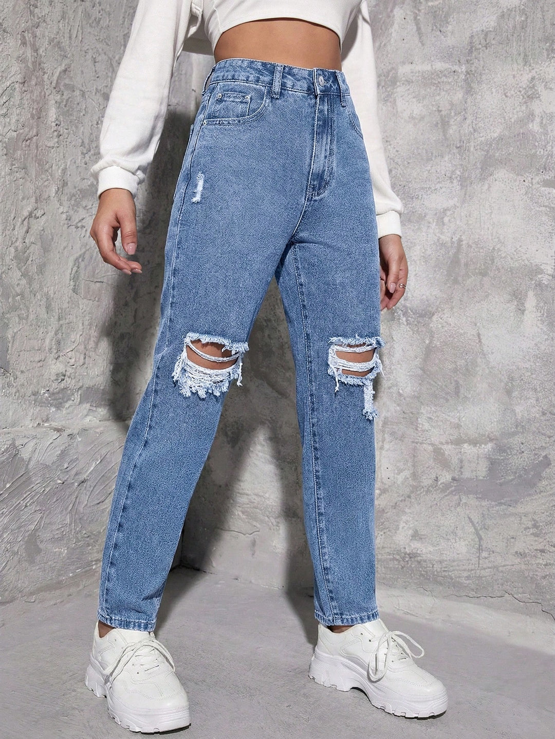 Jeans SHEIN, albastru