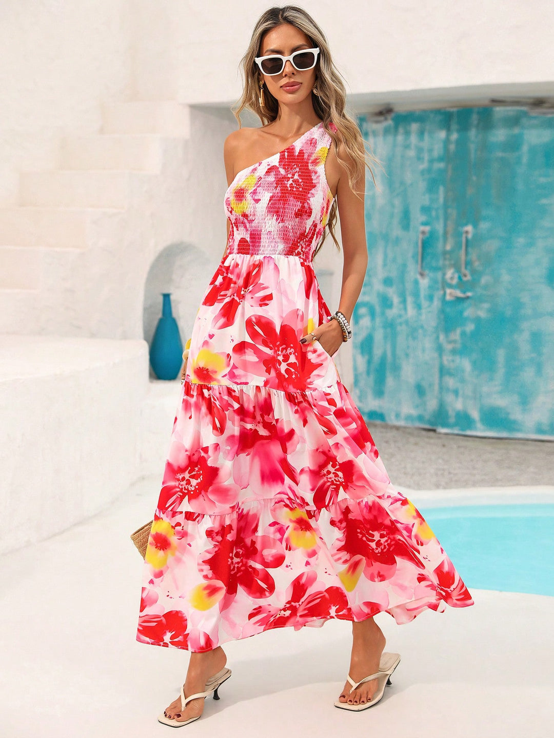 Rochie maxi SHEIN, roz