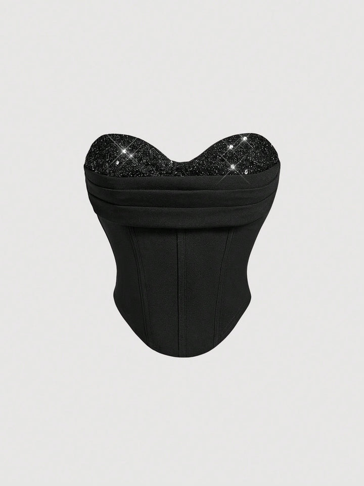 Top SHEIN, negru
