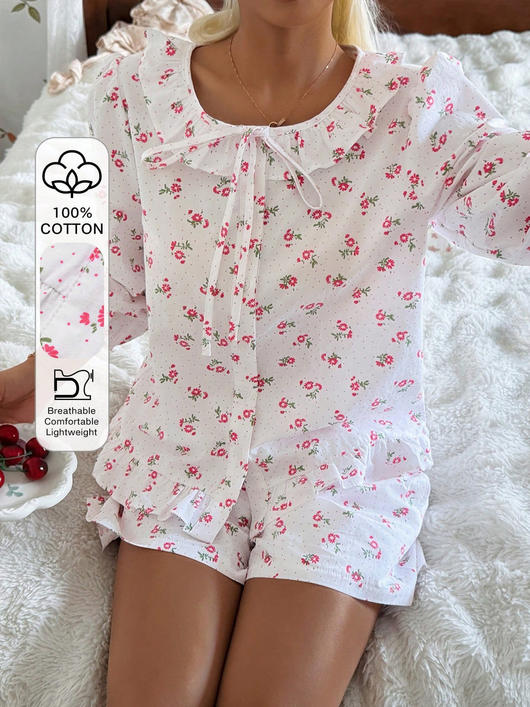 Pijama SHEIN, alb