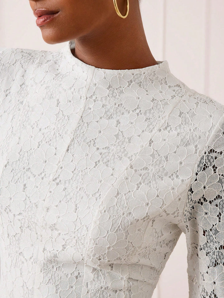 Rochie midi SHEIN, alb