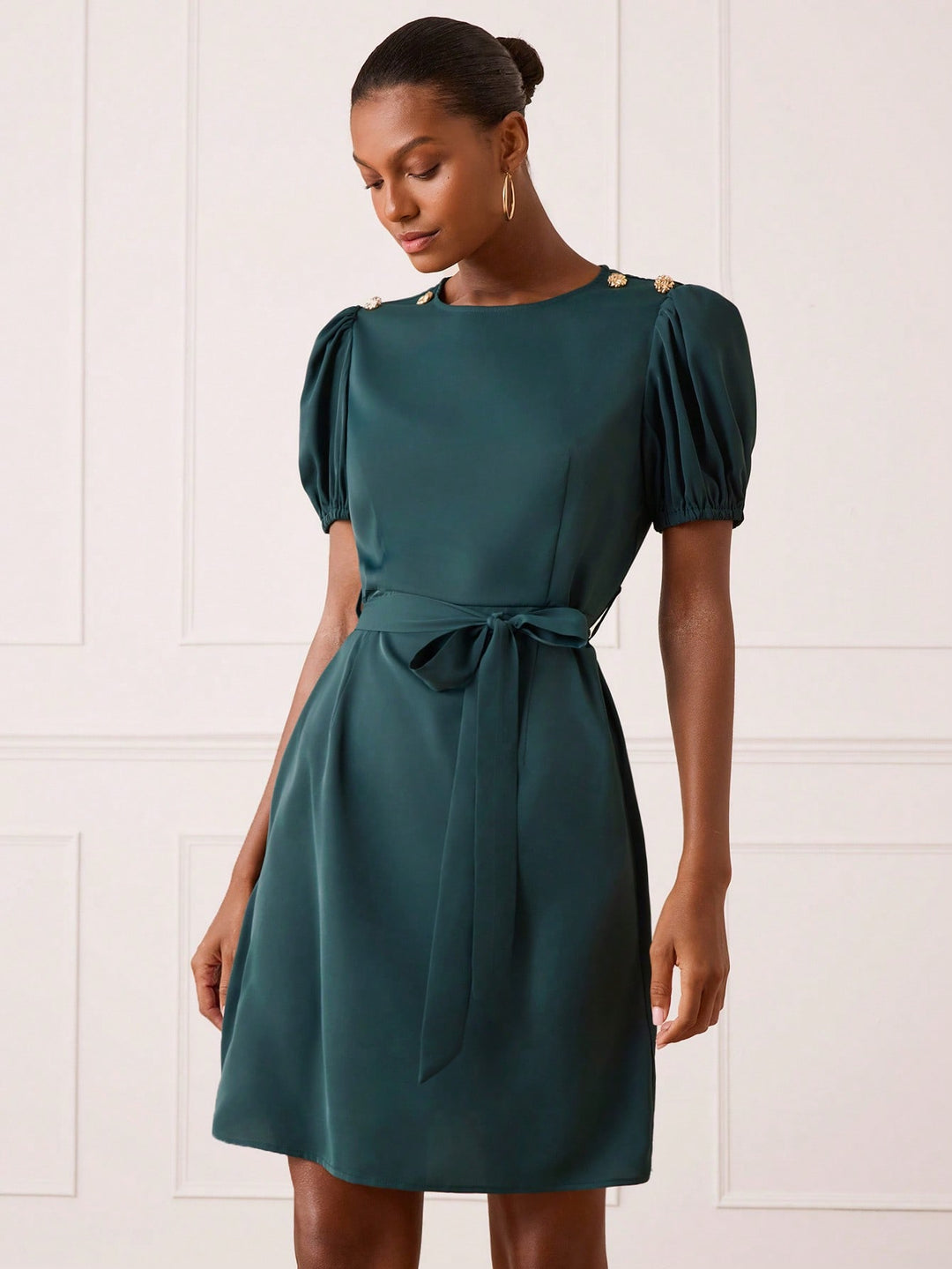 Rochie scurtă SHEIN, verde