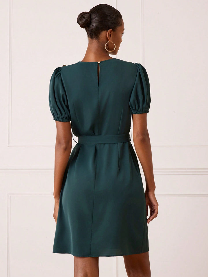 Rochie scurtă SHEIN, verde
