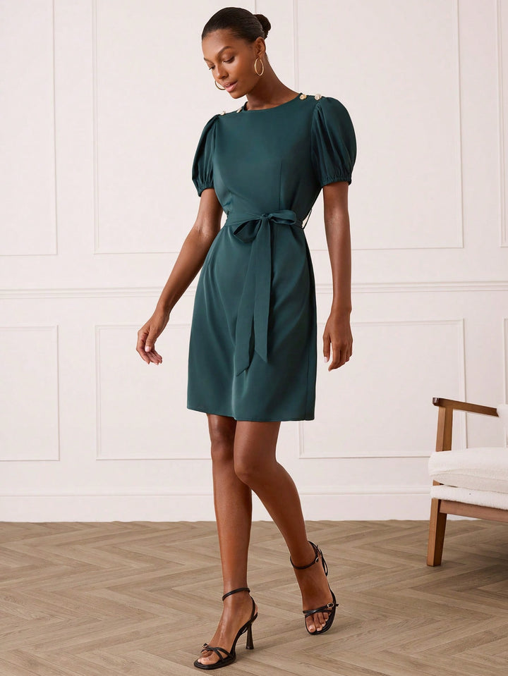 Rochie scurtă SHEIN, verde