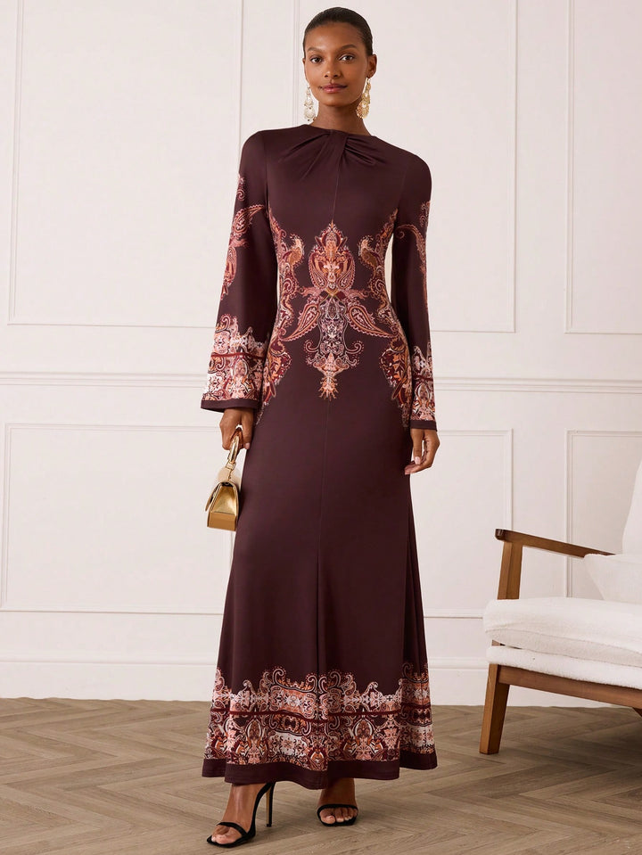Rochie maxi SHEIN, maro
