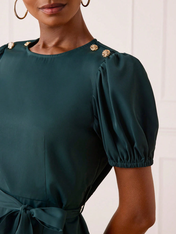Rochie scurtă SHEIN, verde