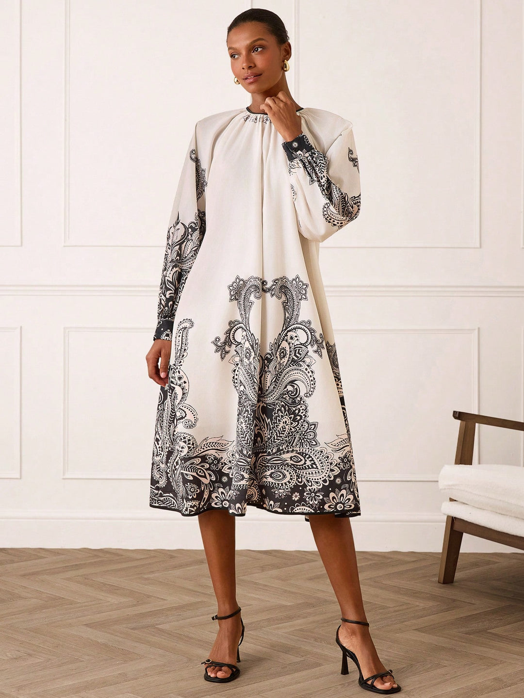Rochie midi SHEIN, mix culori