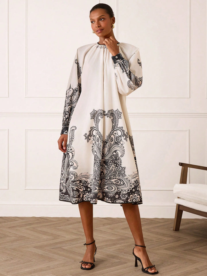 Rochie midi SHEIN, mix culori