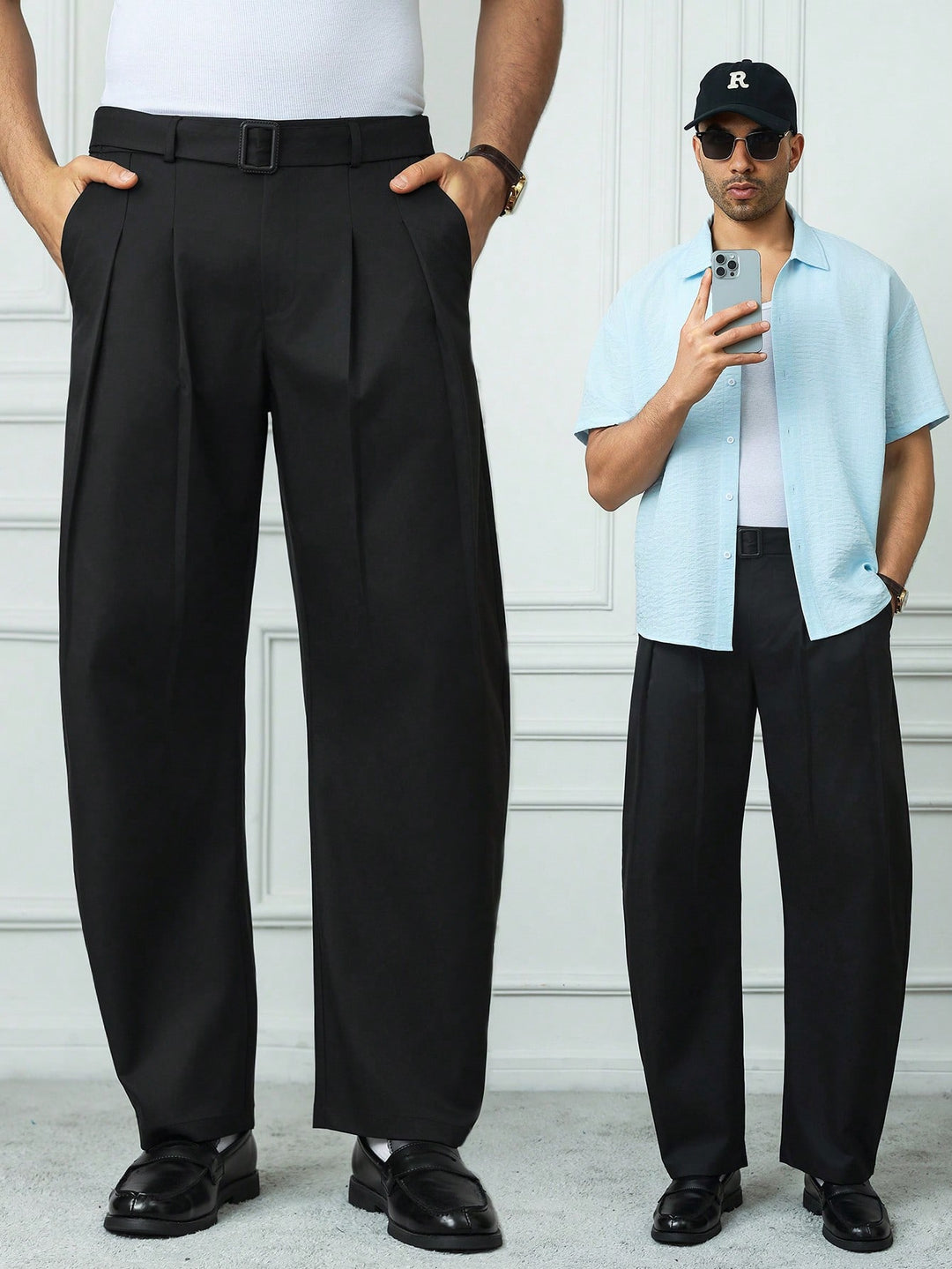 Pantalon SHEIN, negru