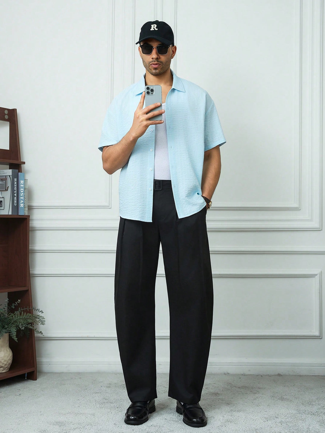 Pantalon SHEIN, negru