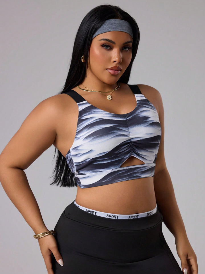 Sutien sport SHEIN, negru