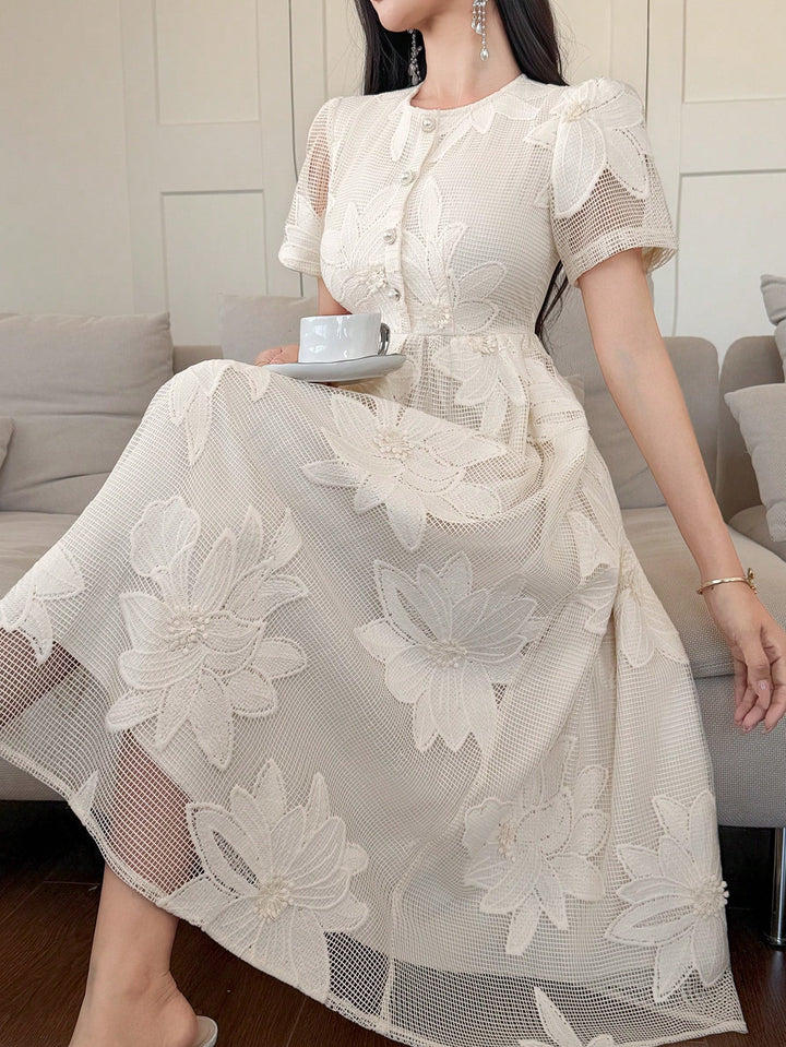 Rochie midi SHEIN, bej