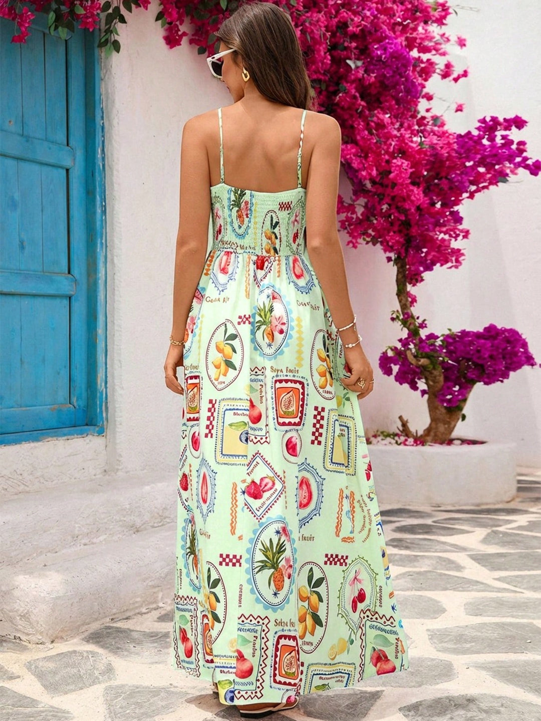 Rochie maxi SHEIN, verde