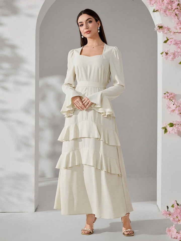 Rochie maxi SHEIN, alb