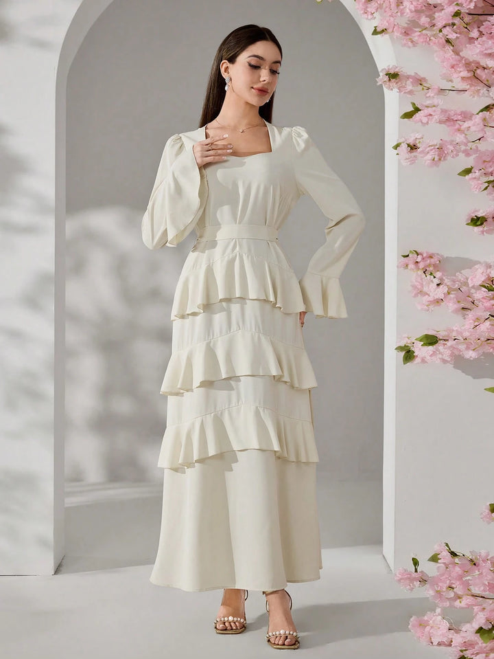 Rochie maxi SHEIN, alb