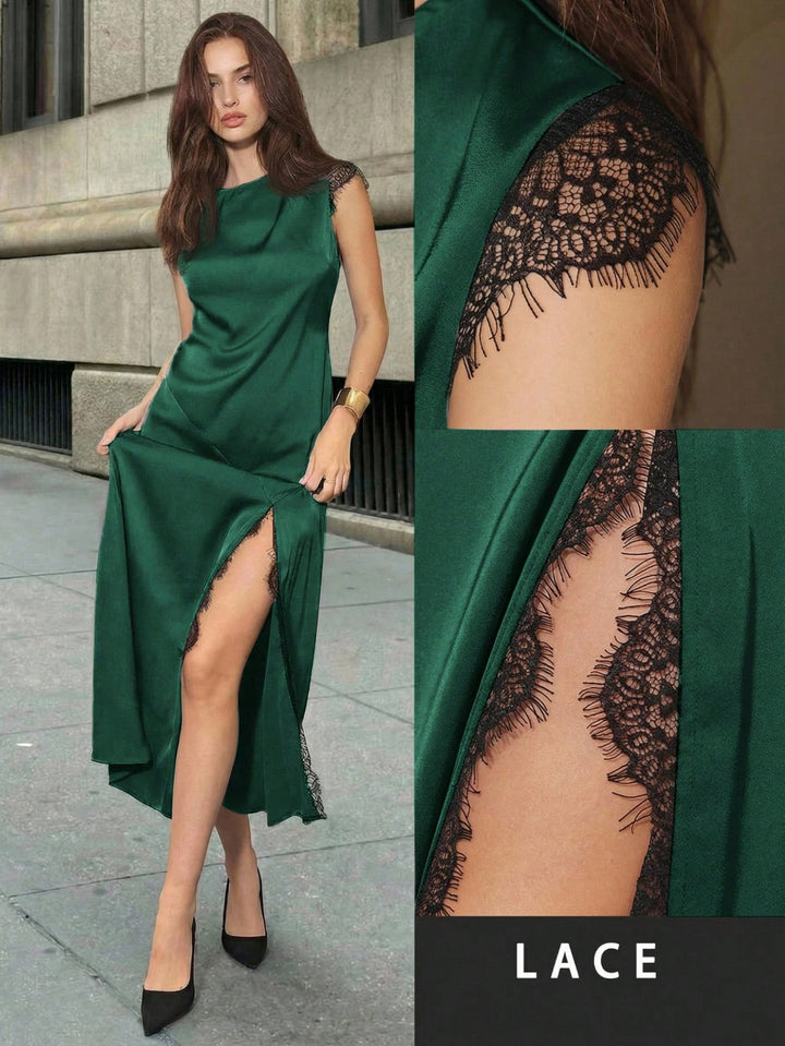 Rochie maxi SHEIN, verde