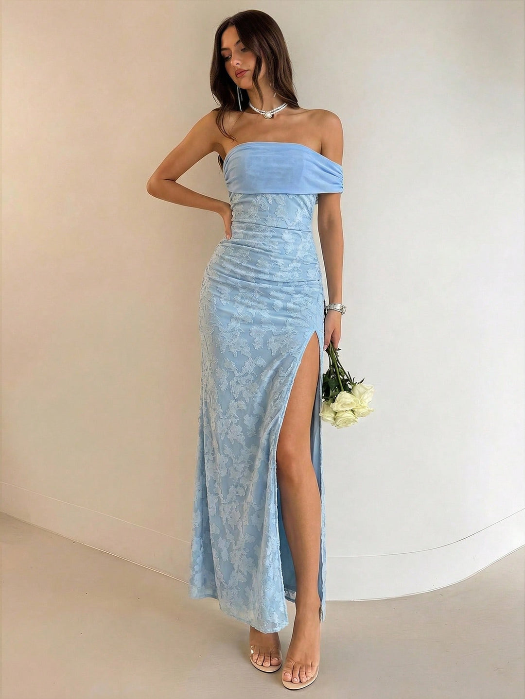Rochie maxi SHEIN, albastru