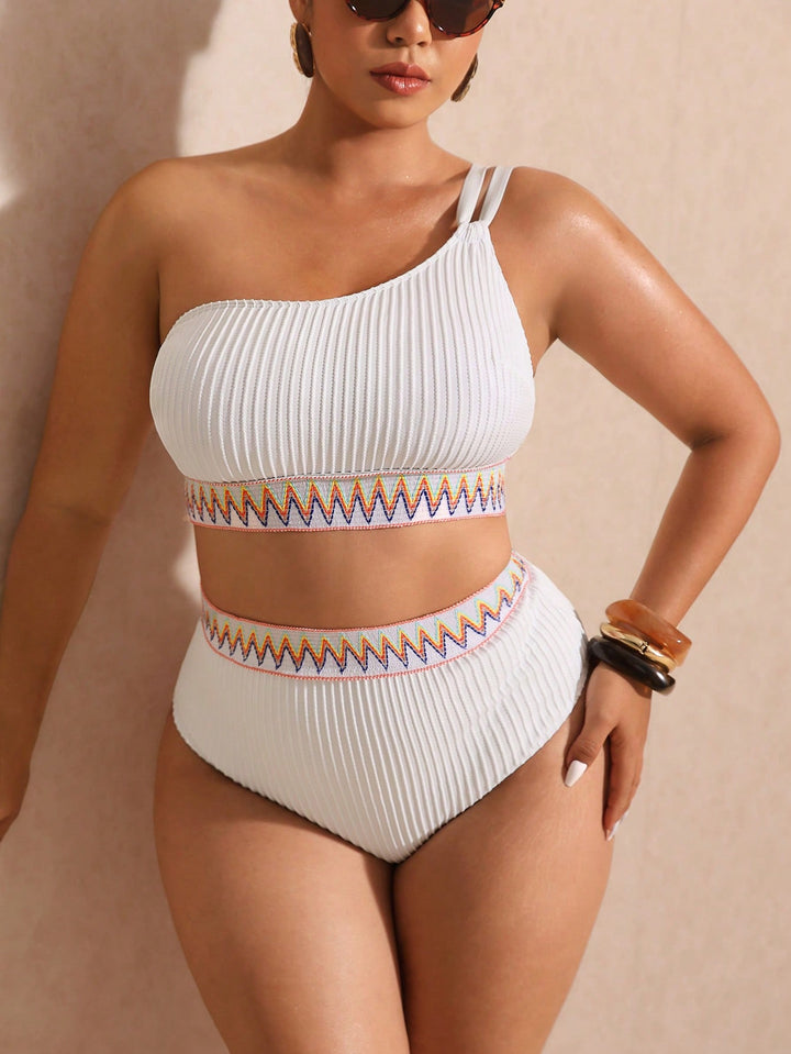 Costum de baie SHEIN, alb