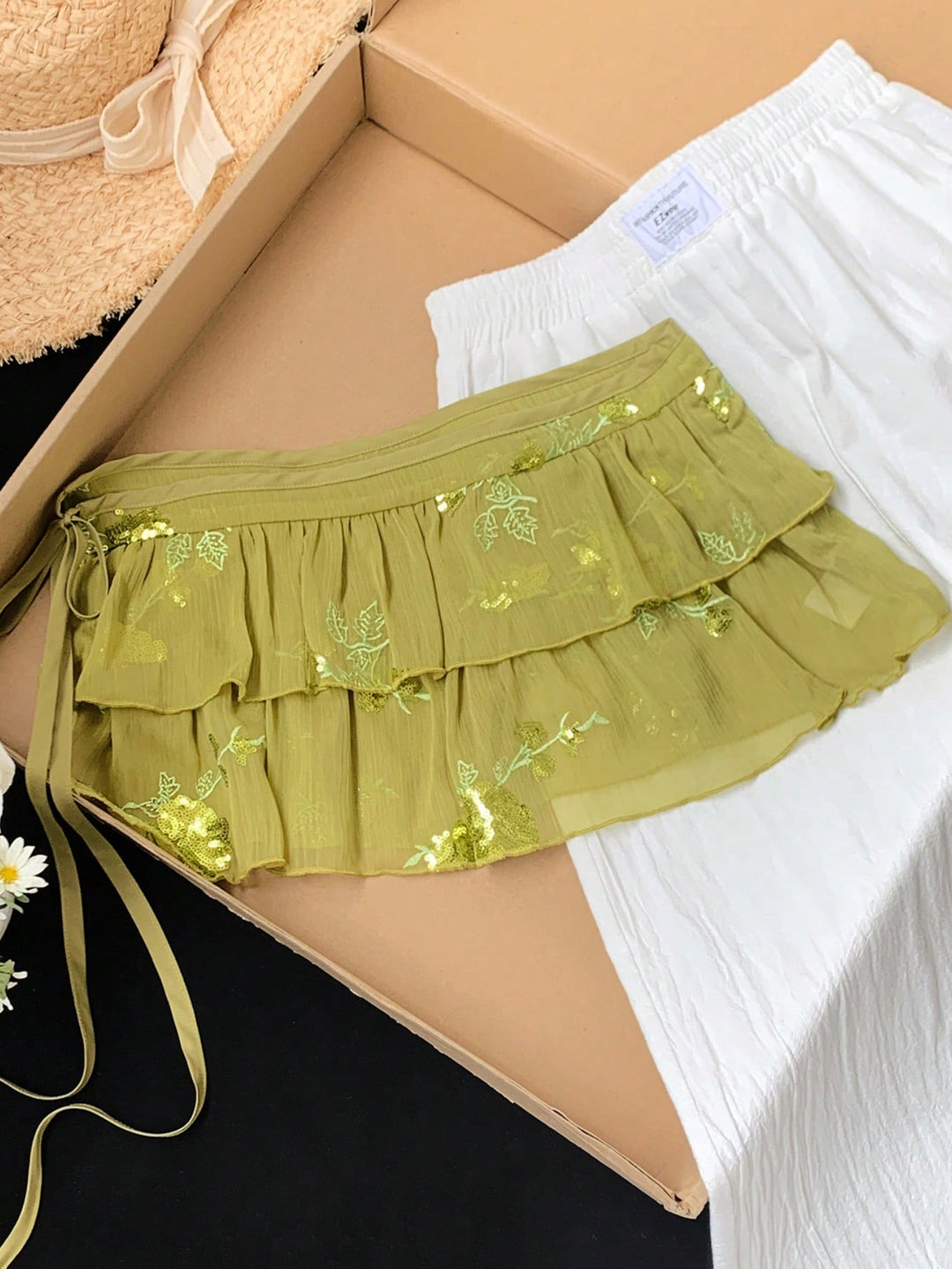 Fustă maxi SHEIN, verde