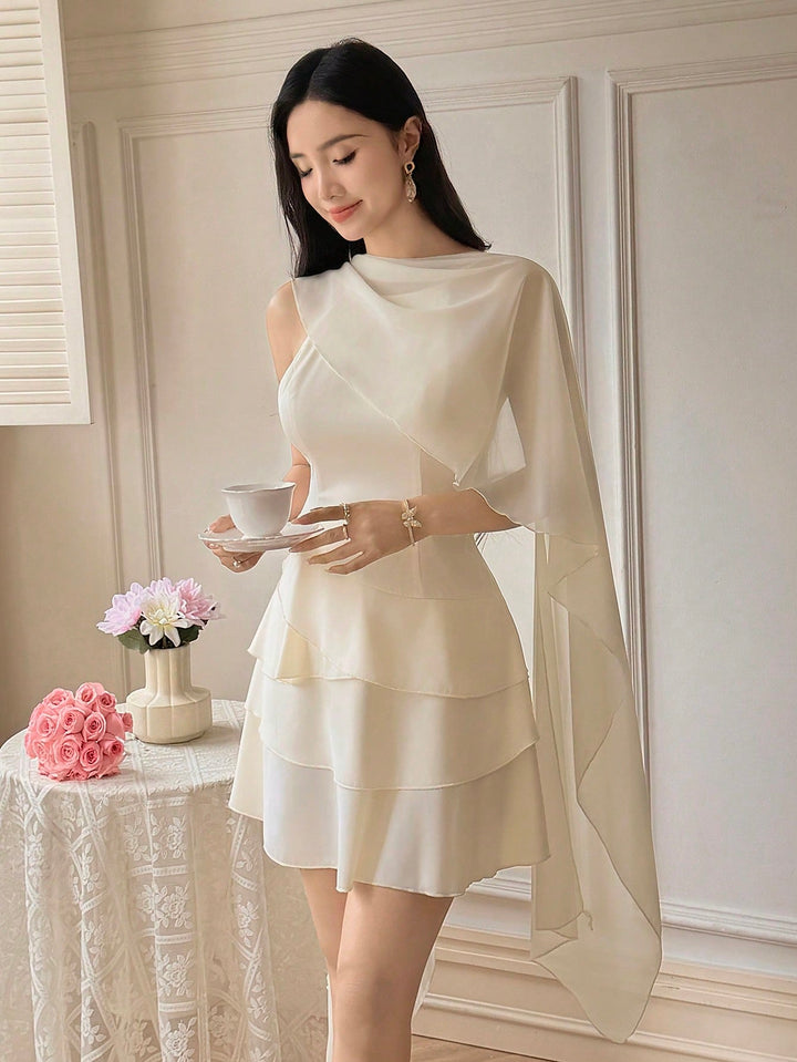 Rochie scurtă SHEIN, bej