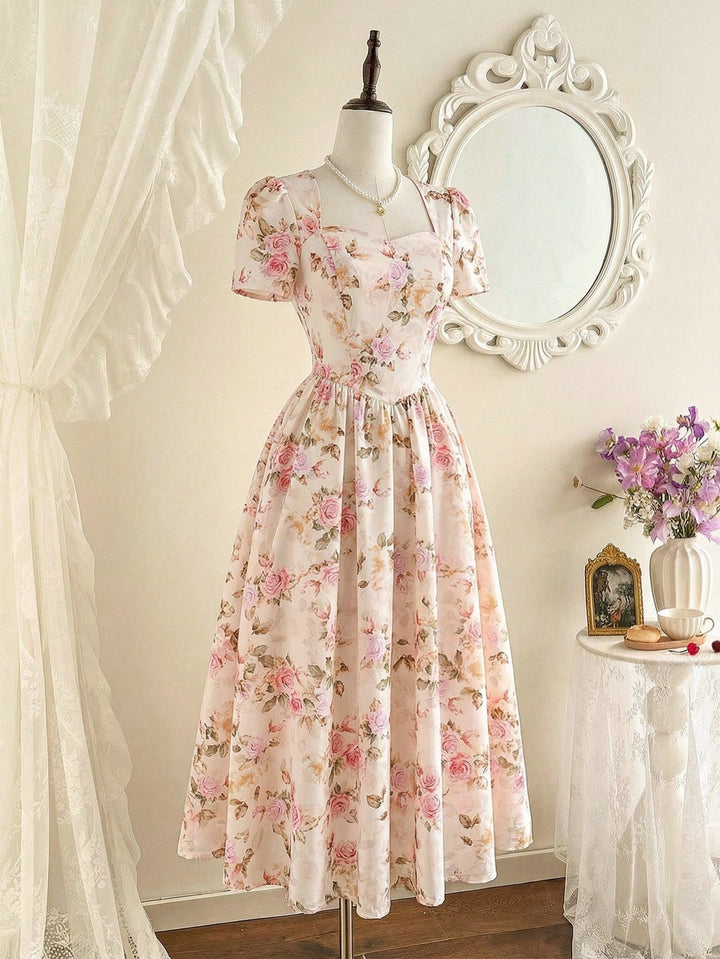 Rochie maxi SHEIN, bej