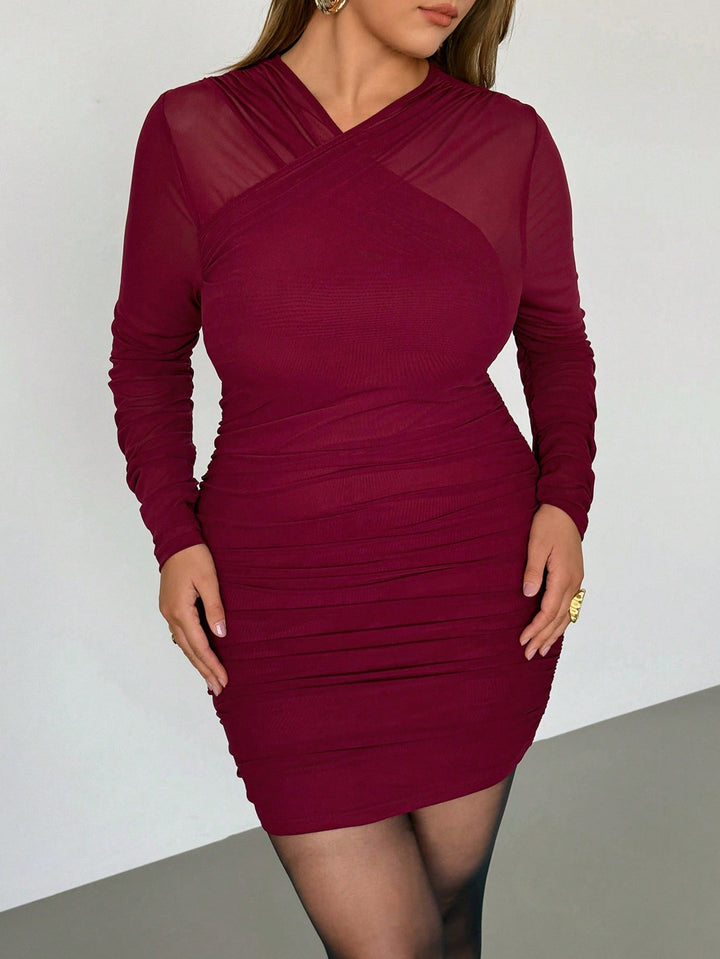 Rochie SHEIN, vișiniu