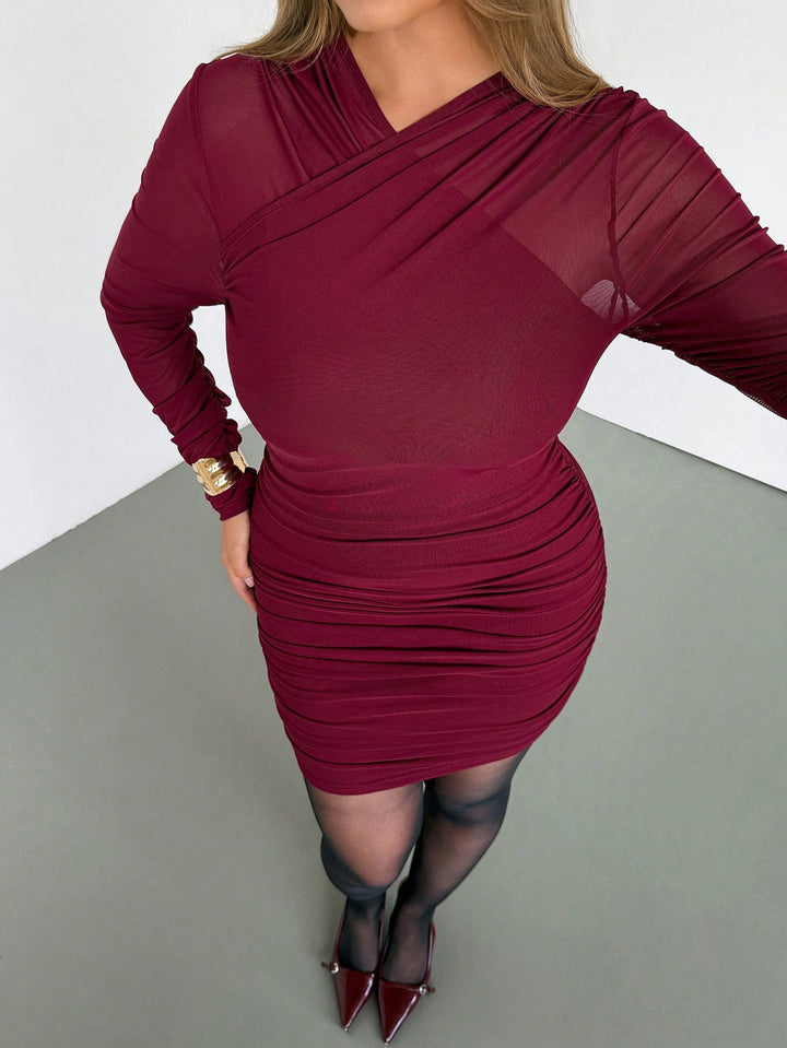 Rochie SHEIN, vișiniu