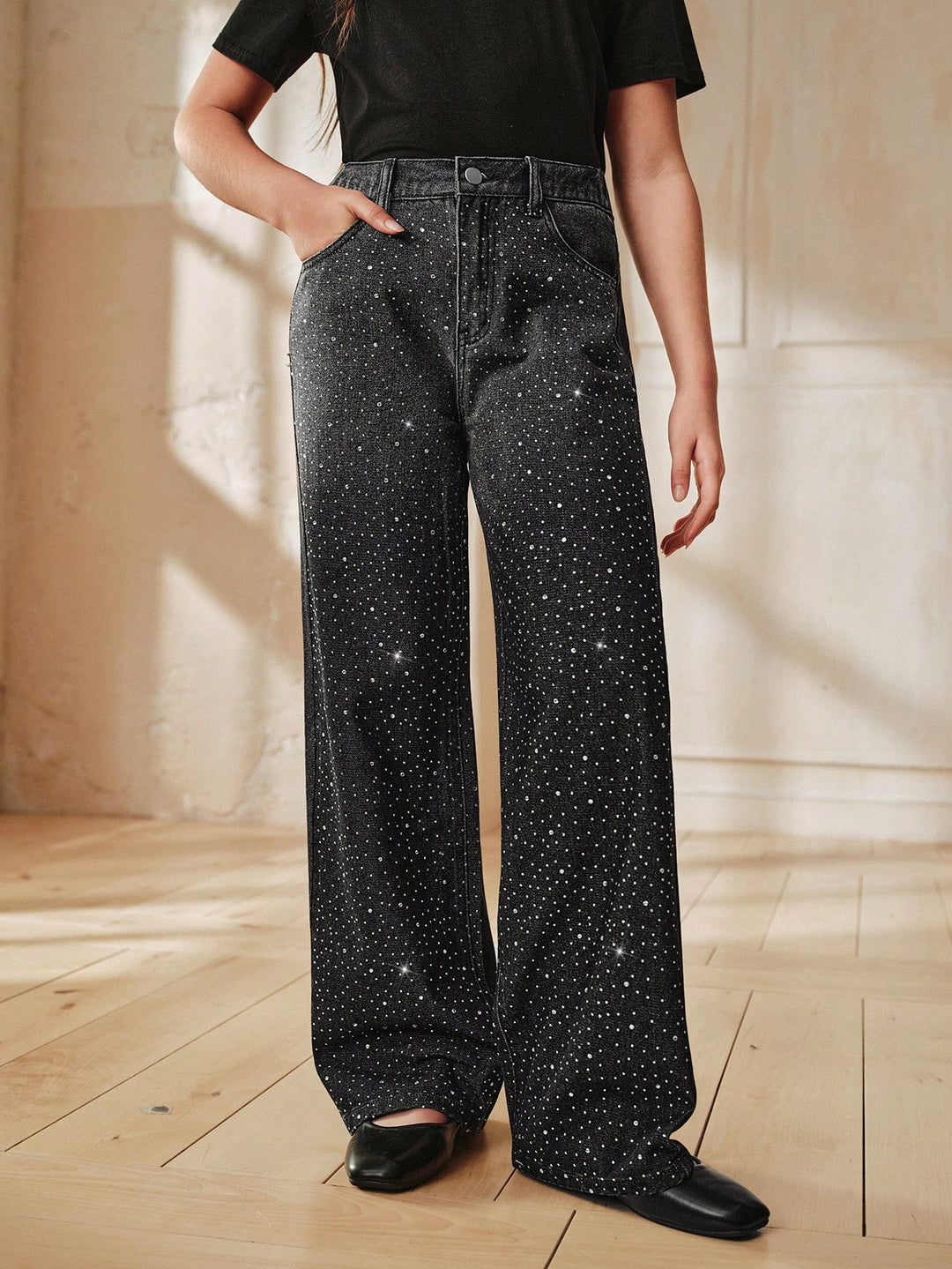 Jeans SHEIN, negru