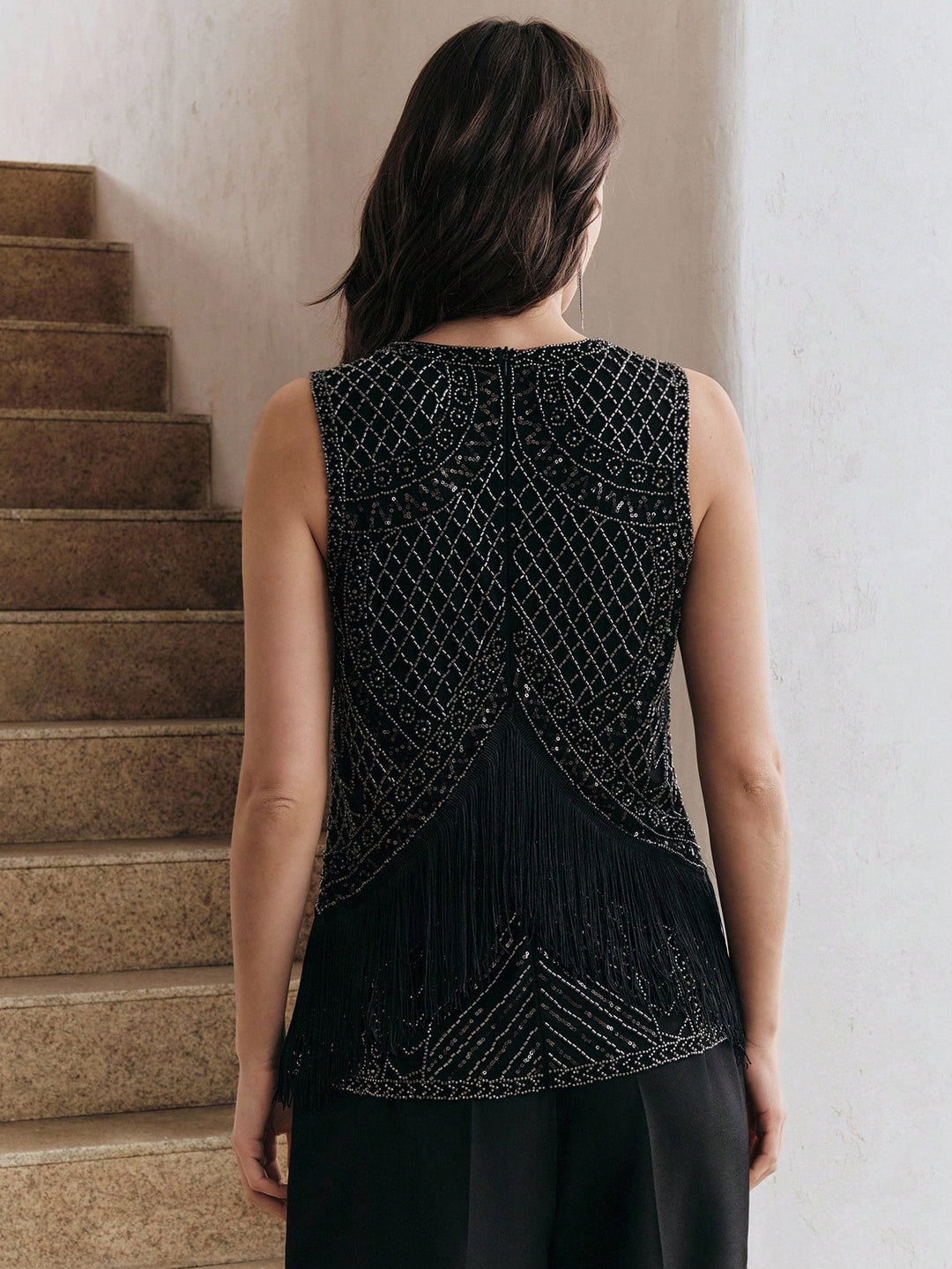 Top SHEIN, negru