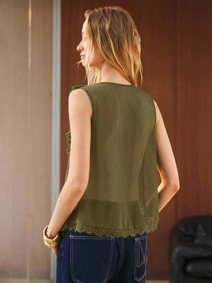 Top SHEIN, verde