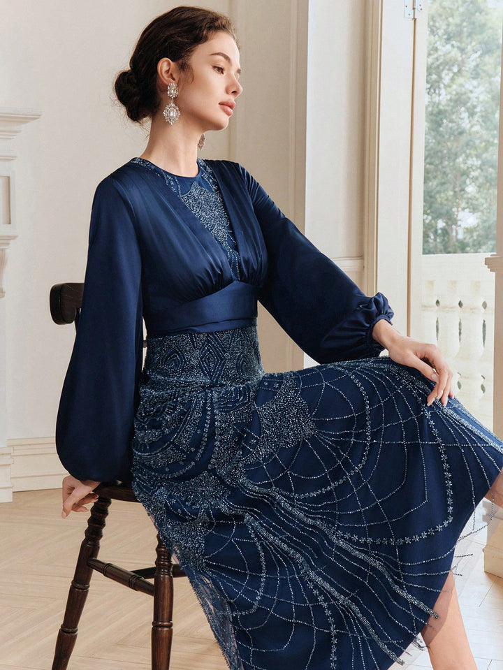 Rochie maxi SHEIN, albastru