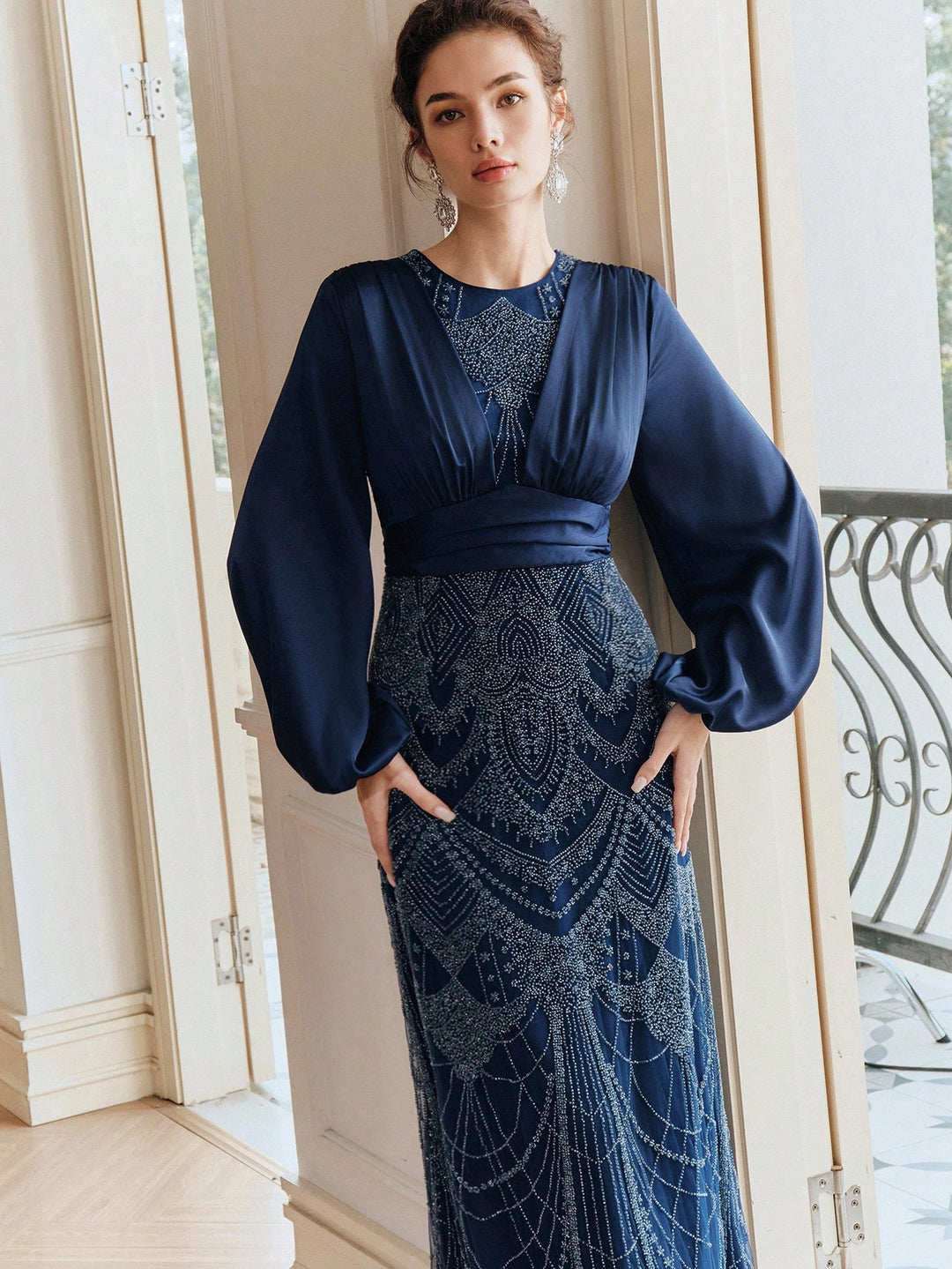 Rochie maxi SHEIN, albastru