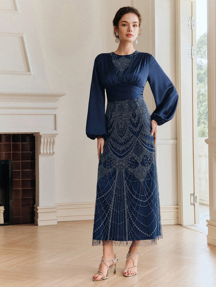Rochie maxi SHEIN, albastru