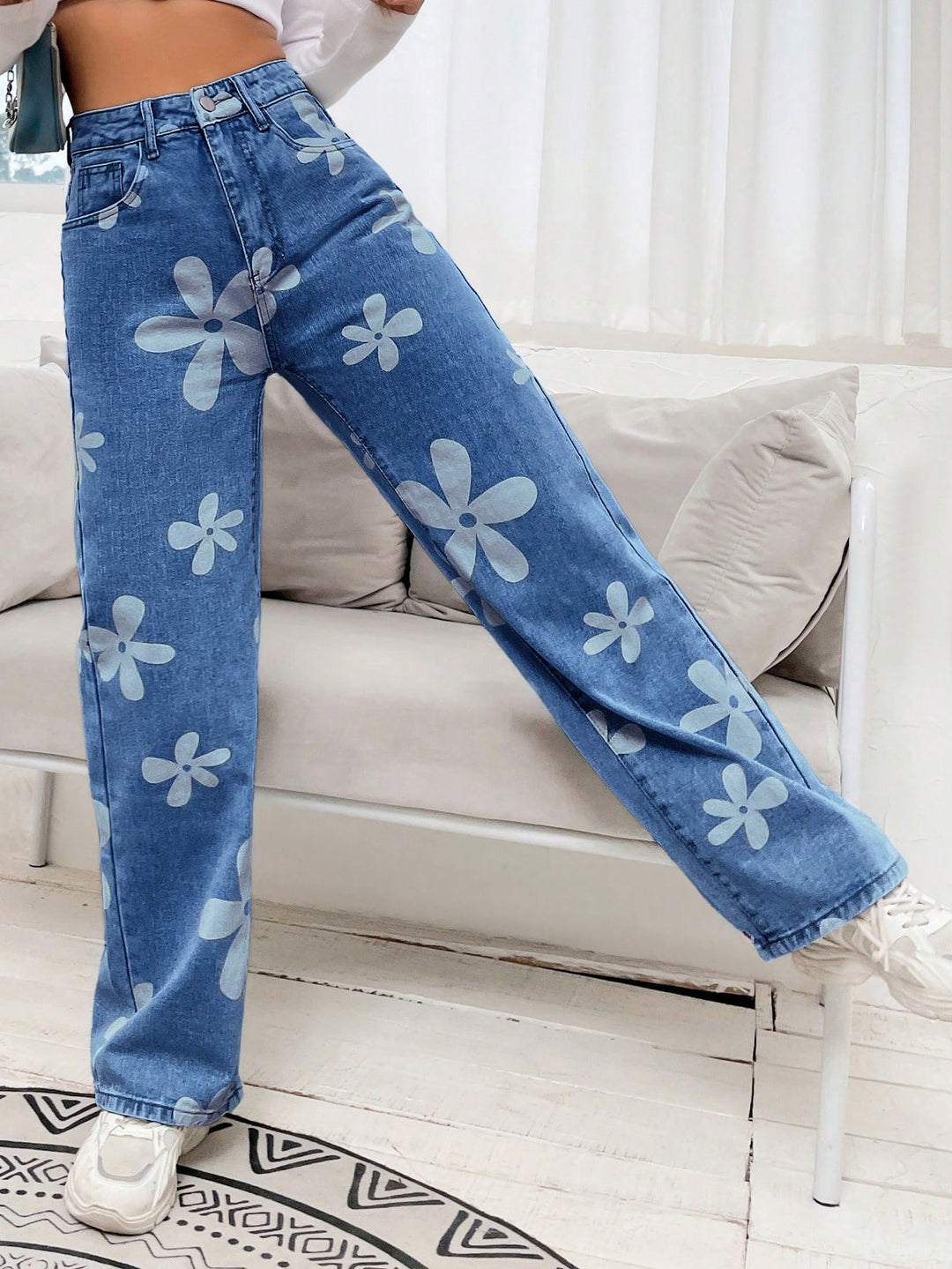 Jeans SHEIN, albastru