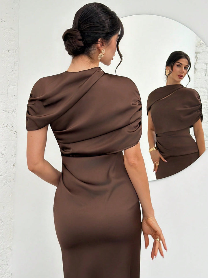 Rochie maxi SHEIN, maro